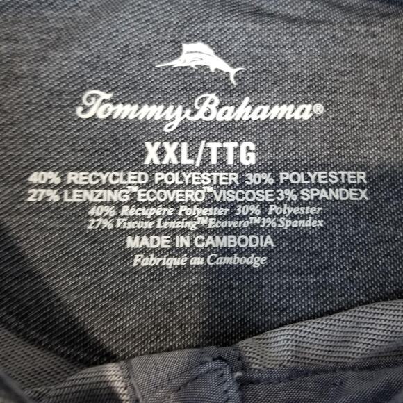 Tommy Bahama Polo Shirt Mens XXL Coasta Vera LS Performance Stretch ST227318 - Picture 5 of 12